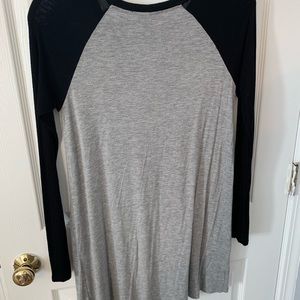 Baseball sleeve dress